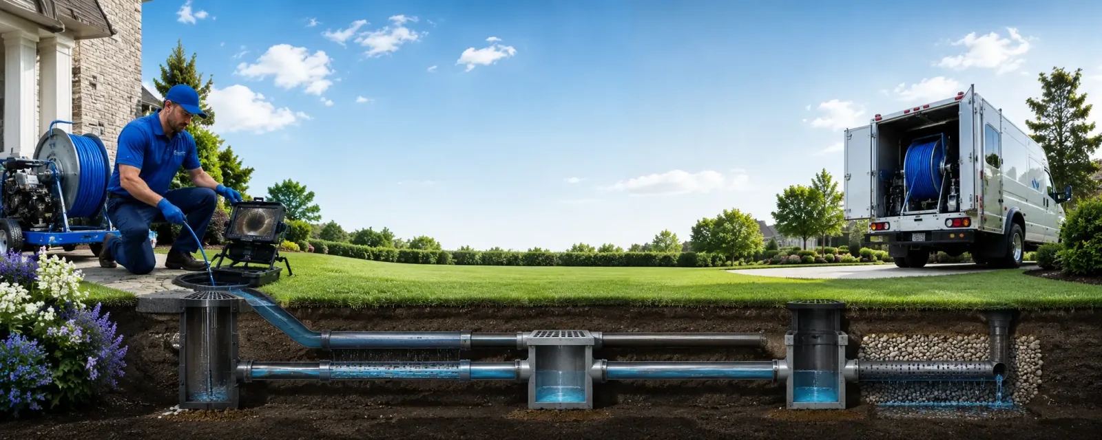 Outdoor drain cleaning information for Forest Hill, WV